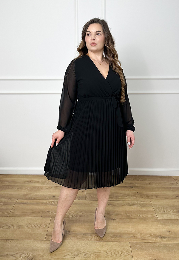 ŠATY AMBER PLUS SIZE BLACK - włoski obrázek 4