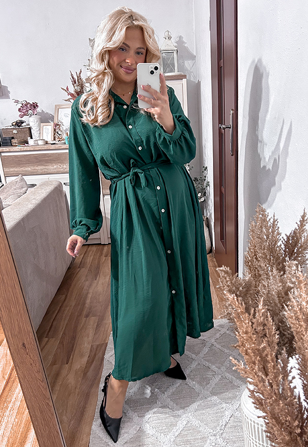 ŠATY KATE  II PLUS SIZE GREEN 02 - włoski obrázek 2