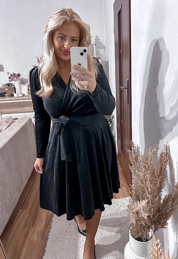 ŠATY SAMANTA PLUS SIZE BLACK 02 - włoski obrázek 4