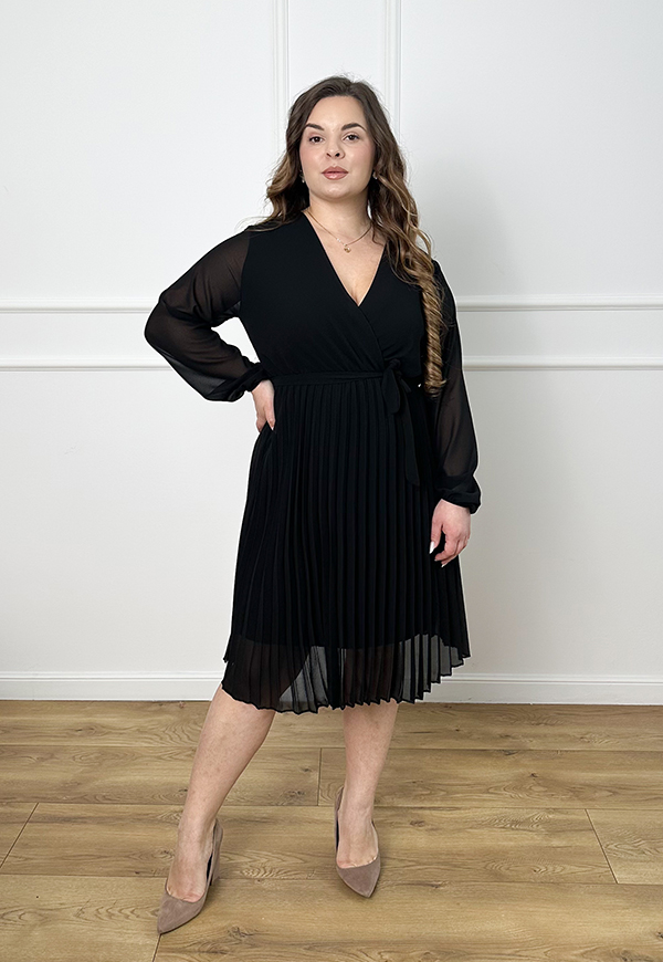 ŠATY AMBER PLUS SIZE BLACK - włoski obrázek 2