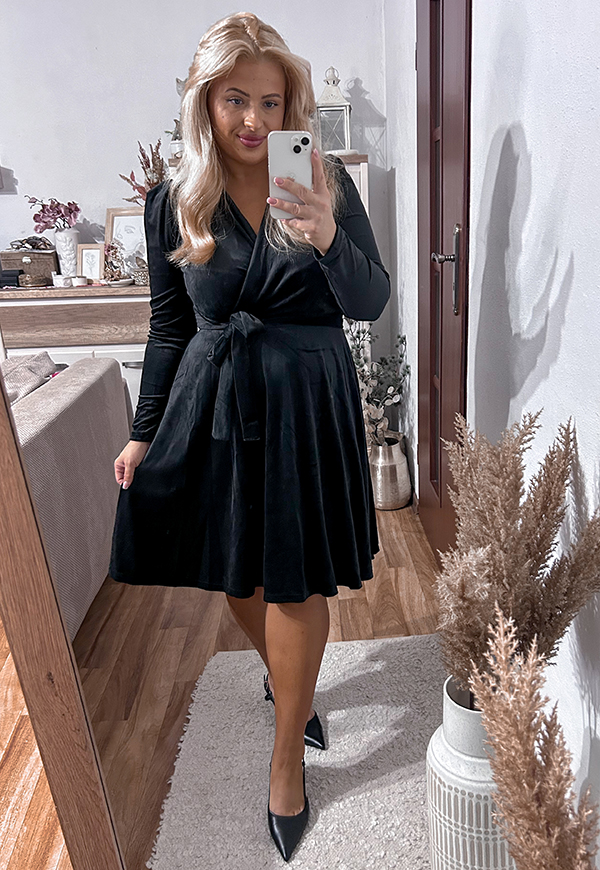 ŠATY SAMANTA PLUS SIZE BLACK 02 - włoski obrázek 2