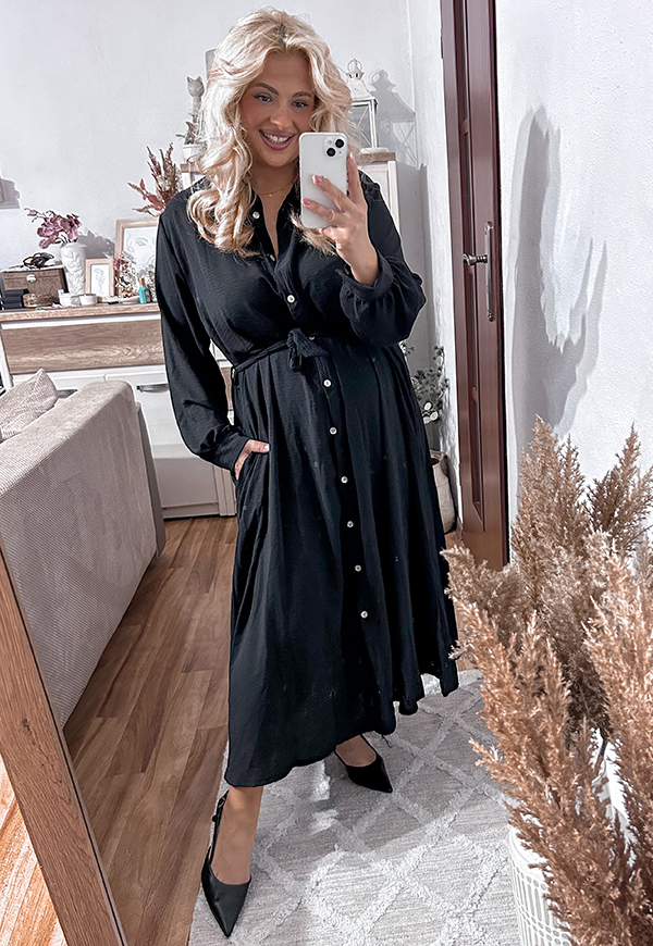 ŠATY KATE  II PLUS SIZE BLACK 01 - włoski obrázek 3