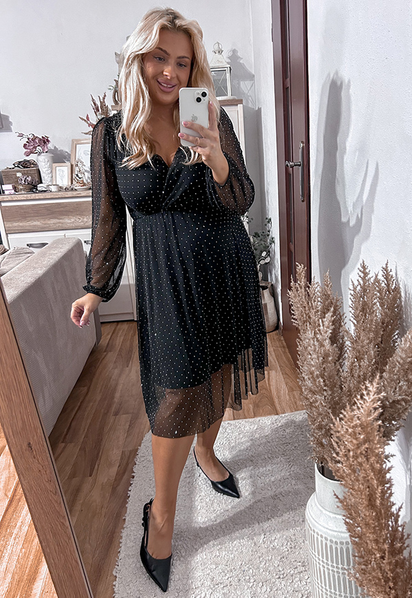 ŠATY LEAL PLUS SIZE BLACK 02 - włoski obrázek 2