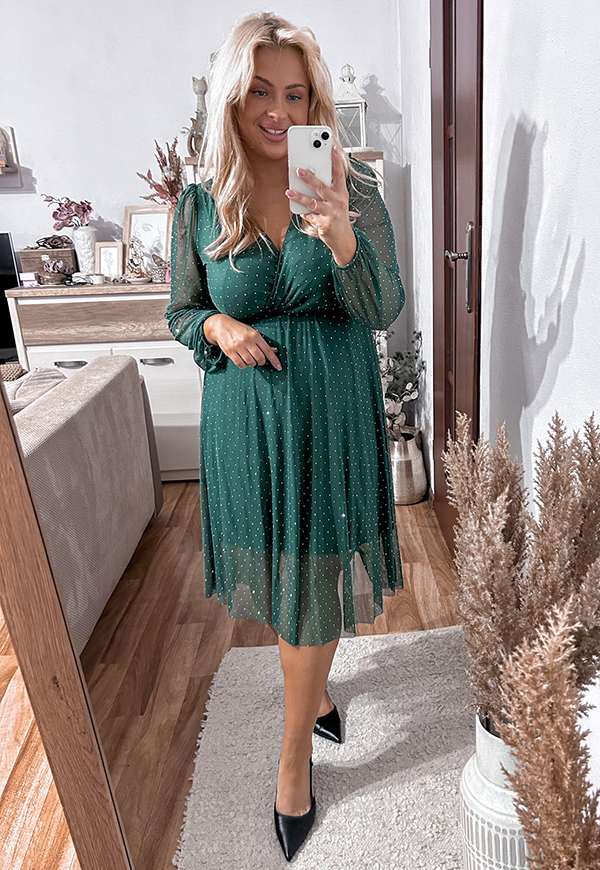 ŠATY LEAL PLUS SIZE GREEN 01 - włoski obrázek 3