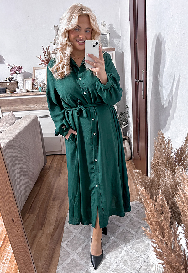 ŠATY KATE  II PLUS SIZE GREEN 02 - włoski obrázek 4